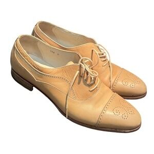 Bally Size 10.5 Mens Leather‎ Loafers Oxford Cap Toe Dress Shoes